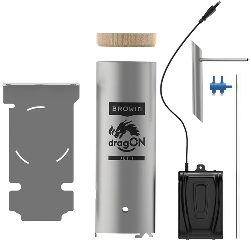 Fumeiro elétrico dragON PLYWOOD NATURE 100E com módulo de aquecimento elétrico e controlador - 12