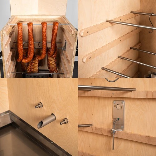 Fumeiro sem armação dragON PLYWOOD NATURE com controlador Wi‑Fi, 200 L - 5