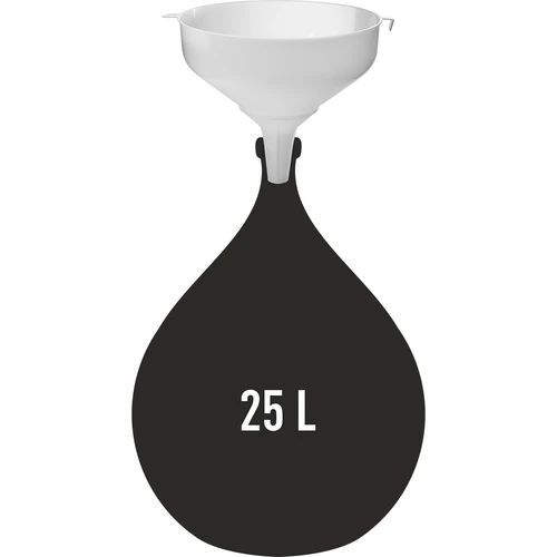 Funil de plástico branco diâmetro 25cm - 2