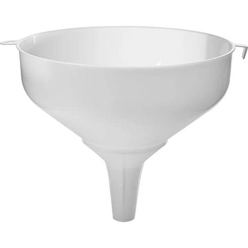 Funil de plástico branco Ø 25 cm
