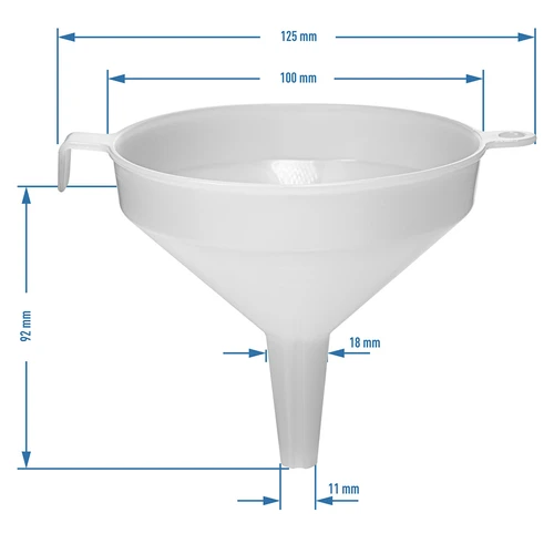 Funil de plástico diâmetro 10 cm - 3