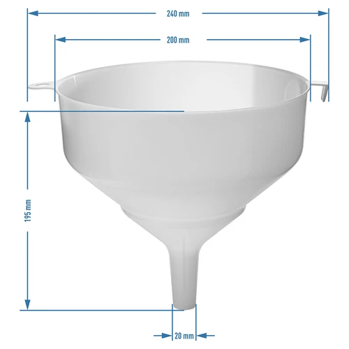 Funil de plástico diâmetro 20cm - 2