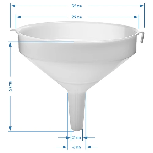Funil de plástico diâmetro 30cm - 3