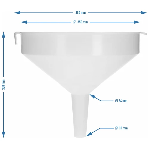 Funil de plástico diâmetro 35 cm - 5