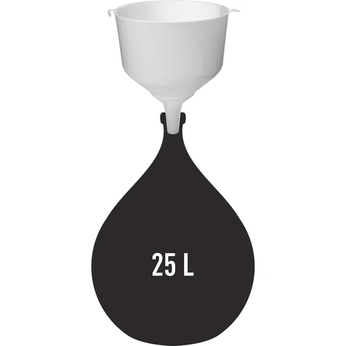 Funil de plástico fi25 para balões, borda alta - 3