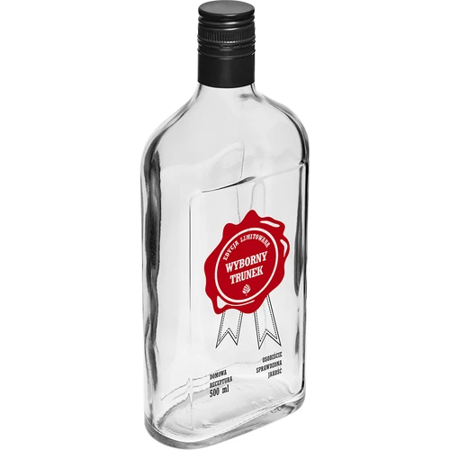 Garrafa 500 ml com tampa de rosca, impressão «Wyborny Trunek», 1 unid. - 2