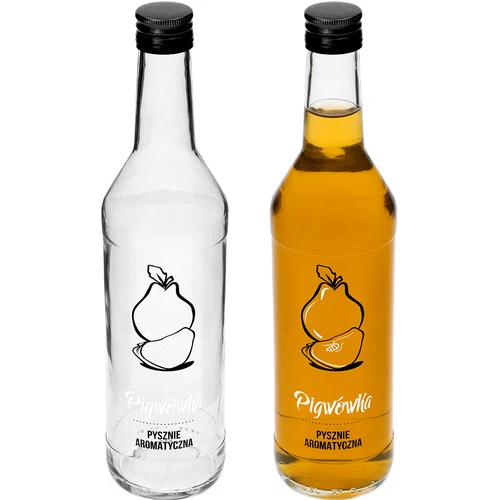 Garrafa 0,5 L com tampa e impressão Licor de Marmelo - 4 unidades - 4