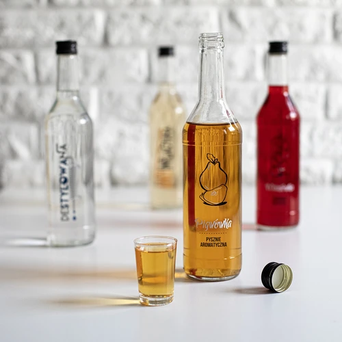 Garrafa 0,5 L com tampa e impressão Licor de Marmelo - 4 unidades - 9