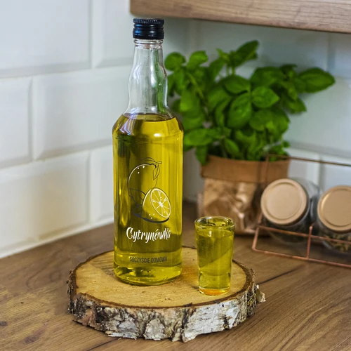 Garrafa 0,5 L com tampa e impressão Limoncello 4 peças - 9