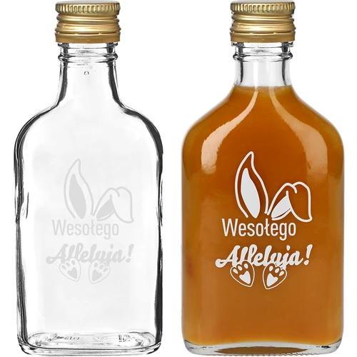 Garrafa 200 ml com tampa de rosca, impressão Orelhas de Coelho, 6 unidades - 3