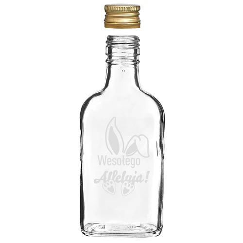 Garrafa 200ml com tampa, impressão ORELHAS DE COELHO 6un - 5