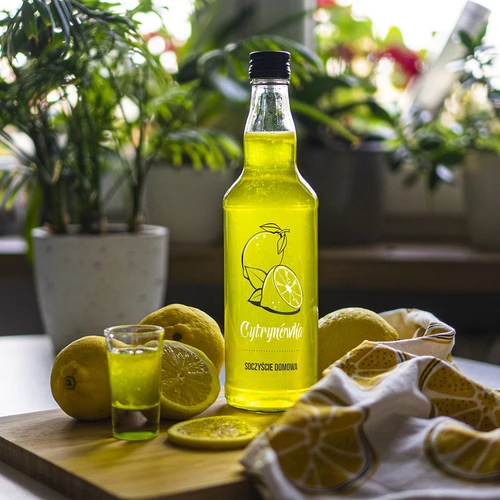 Garrafa 500 ml com tampa de rosca e impressão Cytrynówka (licor de limão), 4 un. - 7