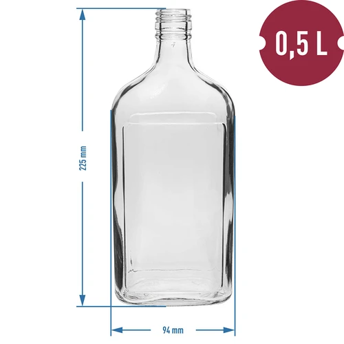 Garrafa Cantil 500 ml com tampa, 6 unid. - 11