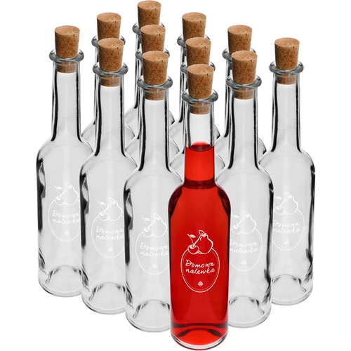 Garrafa de 350 ml com rolha, impressão Licor Caseiro - 5