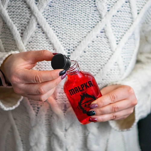 Garrafa de bolso 200 ml com tampa de rosca, impressão «Macaco», 1 un. - 5