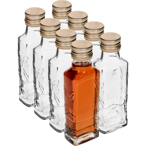 Garrafa Flora 100 ml com tampa fi28, 8 unid. - 2