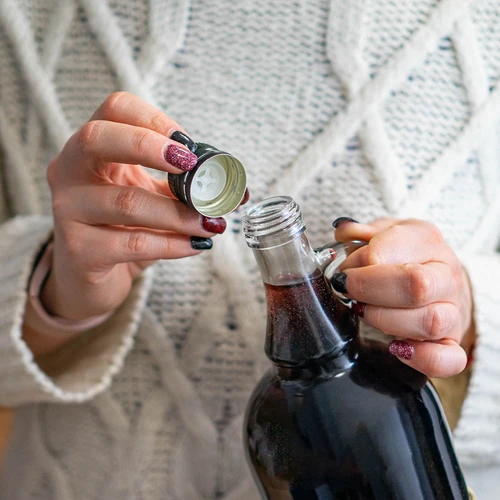 Garrafa Gallone 1 L com revestimento entrançado, com tampa de rosca - 7