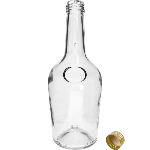 Garrafa GLORIA 0,5 L, com tampa de rosca dourada Ø 28 mm, 1 unidade - 2