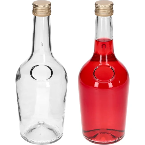 Garrafa GLORIA 0,5 L, com tampa de rosca dourada Ø 28 mm, 1 unidade - 3