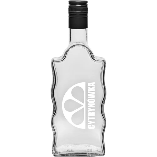 Garrafa Klasztorna 500 ml com tampa de rosca e impressão “Cytrynówka” — modelo 2  - 1 