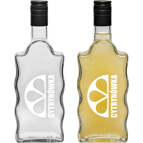 Garrafa Klasztorna 500 ml com tampa de rosca e impressão “Cytrynówka” — modelo 2 - 3