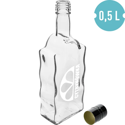 Garrafa Klasztorna 500 ml com tampa de rosca e impressão “Cytrynówka” — modelo 2 - 2