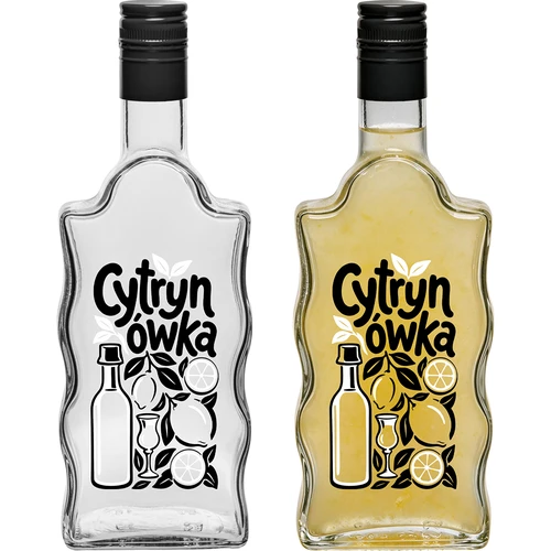 Garrafa Klasztorna 500 ml com tampa de rosca e impressão «Cytrynówka», padrão 1 - 3