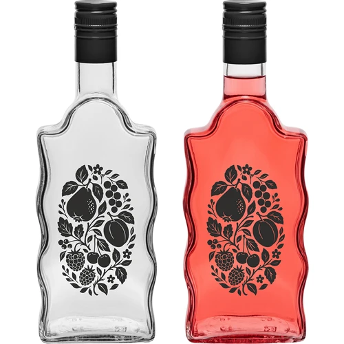 Garrafa Klasztorna 500 ml com tampa de rosca e impressão «Frutos» modelo 1 - 3