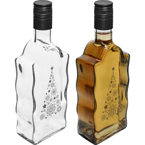 Garrafa Monástica 500 ml com tampa de rosca, estampado "Árvore de Natal", 1 un. - 3