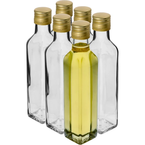 Garrafa Maraska 250 ml com tampa, 6 unid. - 2