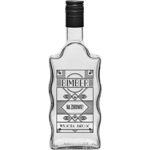 Garrafa Monástica 0,5 L, com tampa e impressão Aguardente - 2