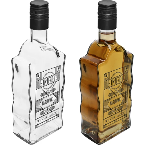 Garrafa Monástica 0,5 L, com tampa e impressão Aguardente - 4