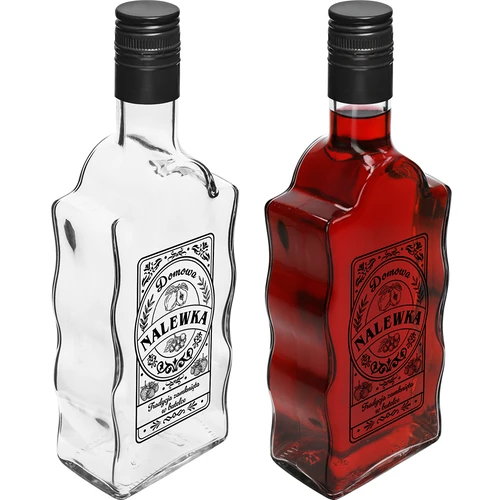 Garrafa Klasztorna 500 ml com tampa de rosca, impressão "Nalewka", 1 un. - 3