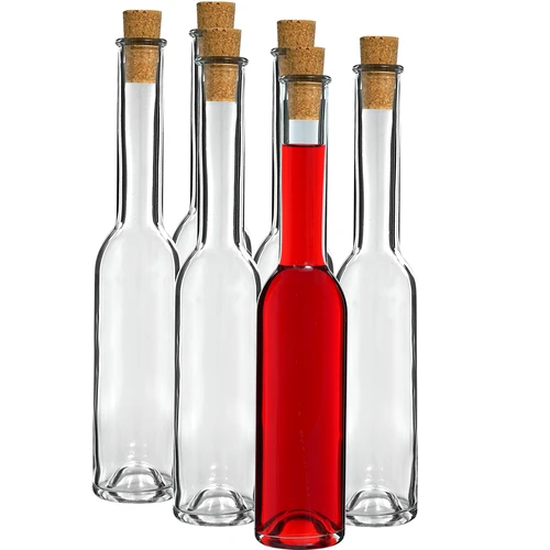 Garrafa para licor 200 ml 6 unid. + 6 rolhas 23/18 - 2