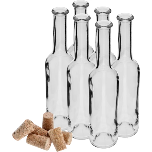 Garrafa para licor 350 ml 6 unid. + 6 rolhas - 3