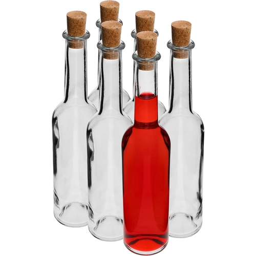 Garrafa para licor 350 ml — conjunto de 6 + 6 rolhas - 2