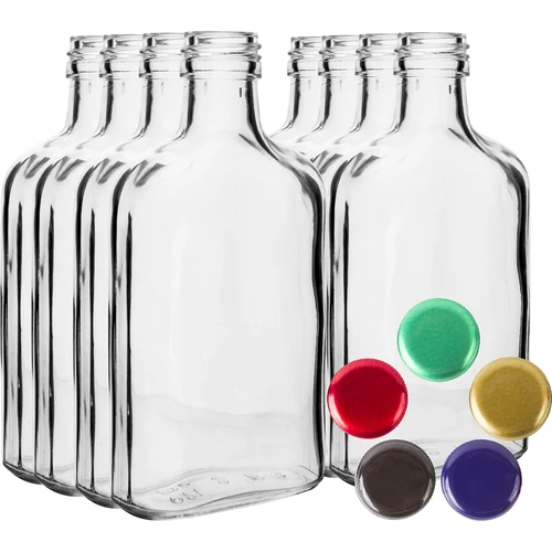 Garrafa para licores frasco 100 ml + tampa 8 unid. - 2