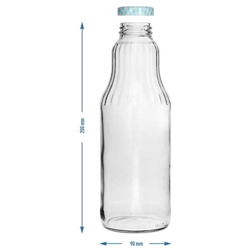 Garrafa para suco 1 L com tampa twist off - fi 43 - 9