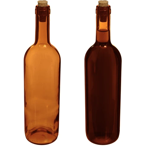 Garrafa para vinho 0,75 L marrom - pacote de 8 unid. - 5