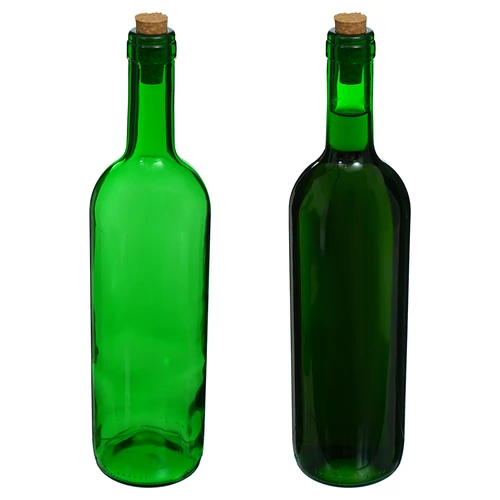 Garrafa para vinho 0,75 L verde - embalagem de 8 unidades - 5