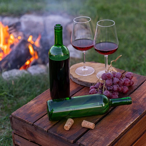 Garrafa para vinho 0,75 L verde - embalagem de 8 unidades - 7