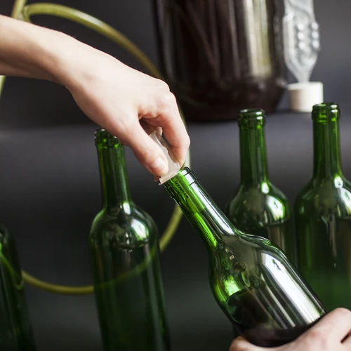 Garrafa para vinho 0,75 L verde - pacote de 8 unid. - 10
