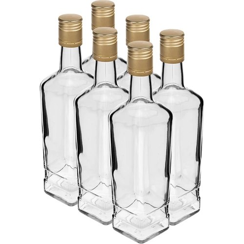 Garrafa Principal 500 ml com tampa, 6 unid.  - 1 