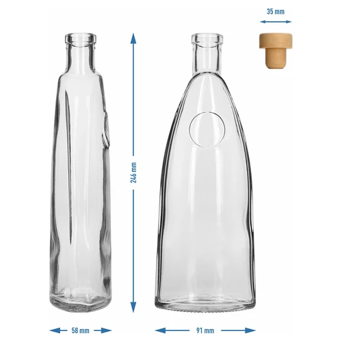 Garrafa «Staromiejska» com rolha tipo cogumelo, 500 ml, 1 unidade - 6