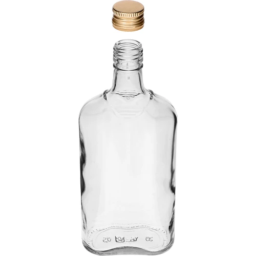 Garrafa tipo cantil 500 ml com tampa de rosca, 6 unidades - 6