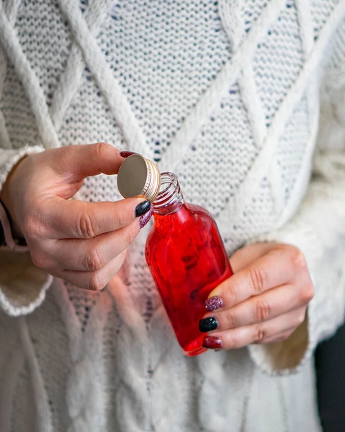 Garrafa tipo cantil para licores caseiros 200 ml - 10 unidades - 8