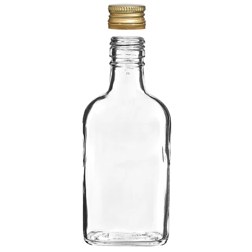 Garrafa tipo cantil para licores com tampa de rosca 200 ml (10 unid.) - 3