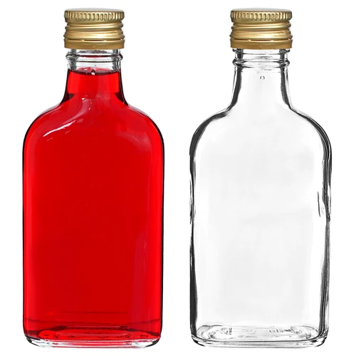 Garrafa tipo cantil para licores com tampa de rosca 200 ml (10 unid.) - 5