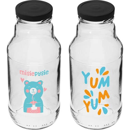 Garrafa twist-off 330 ml com tampa fi43 e impressão colorida - 6 unidades - 3