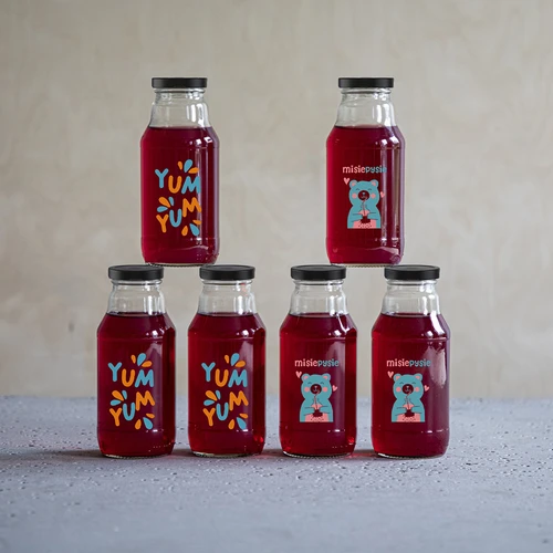 Garrafa twist-off 330 ml com tampa fi43 e impressão colorida - 6 unidades - 8